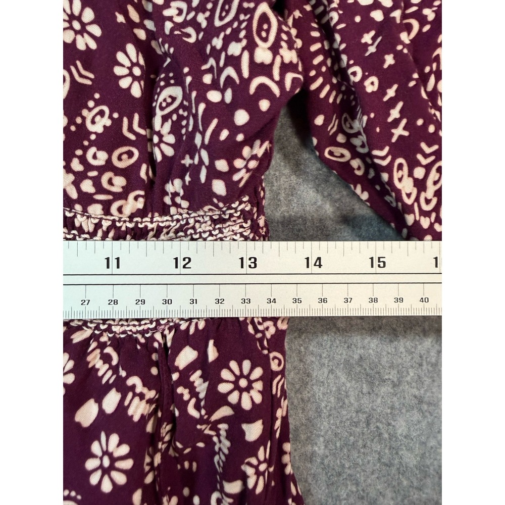 Torrid Purple Floral Mandala Empire Waist Midi Dress Womens Plus Size 1 Crochet - Picture 3 of 5